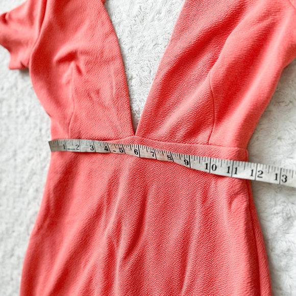 RUBBER DUCKY Productions Open Back Textured Coral Mini Dress - Picture 11 of 11
